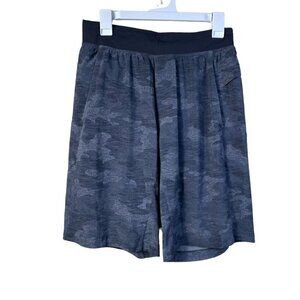 Lululemon THE Short Unlined 9" Men S Camo THE Training Gray Black Lightweight